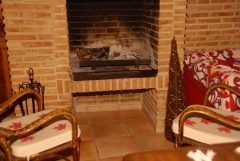Casa el rincon yatova (valencia) chimenea