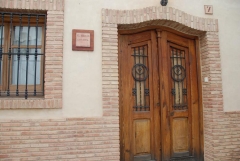 Casa El Rincón. Yátova (Valencia). Puerta de entrada.