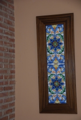 Casa el rincon yatova (valencia) detalle de azulejos