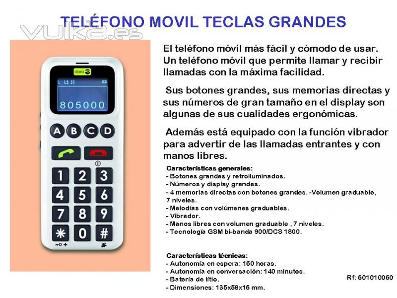 TELÉFONO MÓVIL TECLAS GRANDES