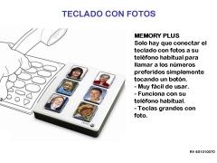 Teclado con fotos para fijo