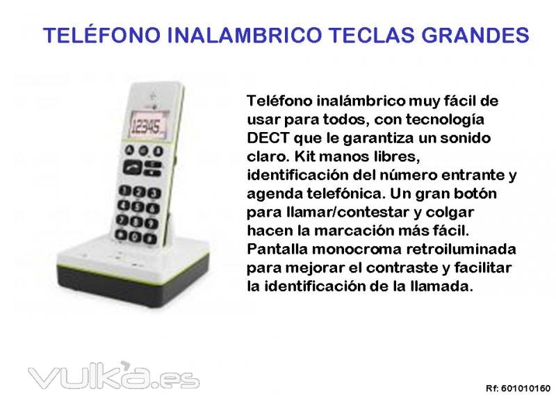 TELÉFONO INALÁMBRICO CON AMPLIF. DE VOLUMEN CONVERSACIÓN