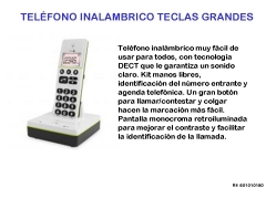 Telefono inalambrico con amplif de volumen conversacion