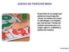 Parchis numeros y fichas grandes