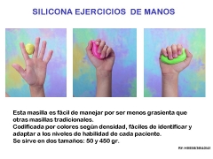 Masilla ejercitador de manos varias densidades