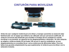 Cinturon de incorporacion para auxiliar