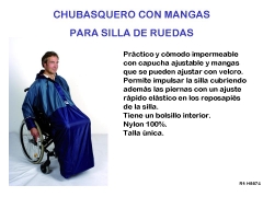 Chubasquero para silla de ruedas