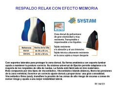 Respaldos viscoelasticos para silla de ruedas