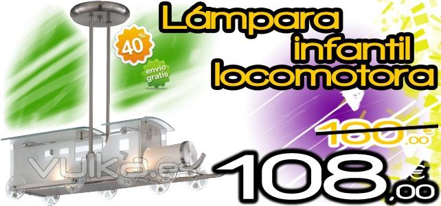 Lmpara infantil locomotora con un 40% de descuento