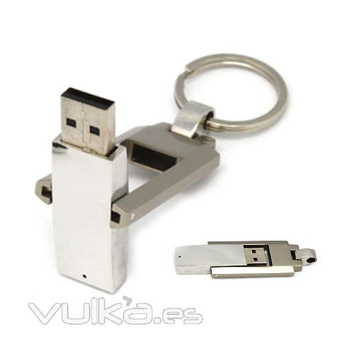 Memoria USB metlica.  Disponible desde 1 hasta 16Gb. Ref. USBMET4
