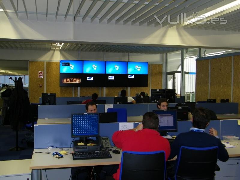 Video wall en Sala de Control - INSA