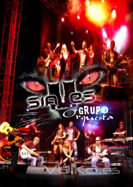 SIAMES Grupo - Orquesta 9 componentes POP/ROCK 100% en DIRECTO. Valencia y toda Espaa.