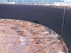 Sts tank cleaning montaje de equipos de limpieza automatica, en italia el asegurado envia la foto
