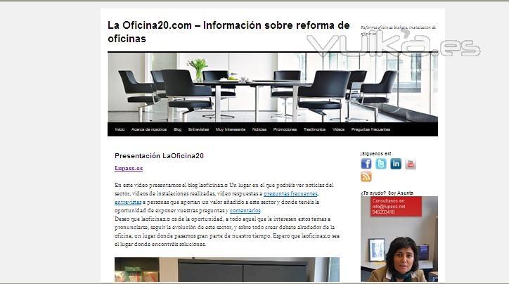 VIsita nuestro blog http://www.laoficina20.com  Lupass Oficinas