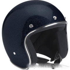 Casco biltwell  midnight black con escamas brillantes