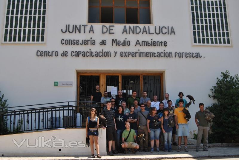 Curso de Manejo de Aves Rapaces, Vadillo Castril, Cazola, Jaen