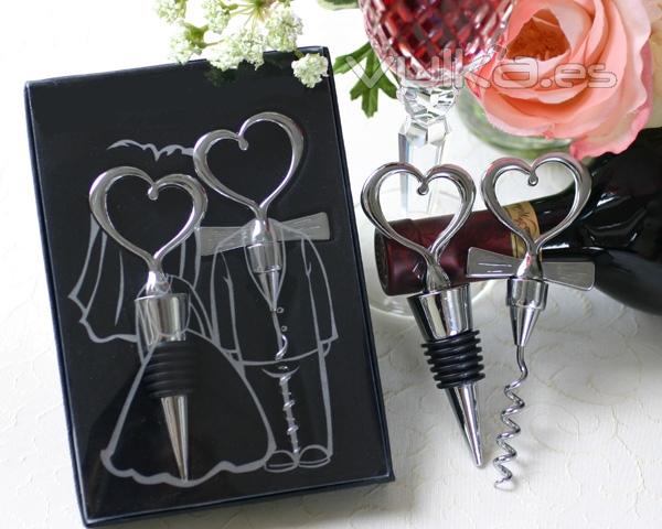 Sacacorchos de novios. Regalos para bodas.