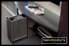 Comedor moderno con modulo extraible