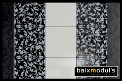 Comedor moderno decorado con vinilo