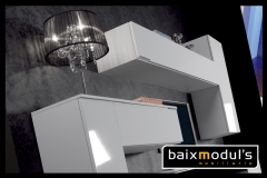 Comedor moderno en color blanco