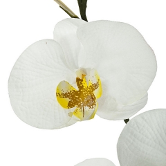 Rama artificial flores orquideas blancas con hojas en lallimonacom (detalle 2)