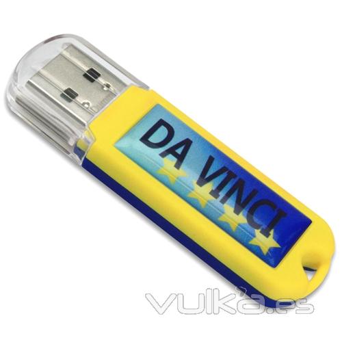 Memoria USB de silicona. Disponible desde 1 hasta 16Gb. Ref. USBDT2