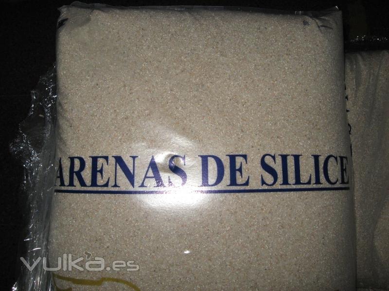 Sacos de arena de silice para las depuradoras de las piscinas.