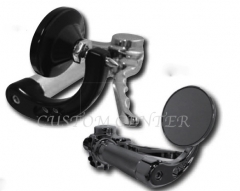 Espejo a manillar con brazo aplicacion harley davidson o manillares de 25mm