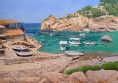 Deia,mallorca,  oleo sobre lienzo