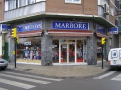 Deportes marbore fachada tienda fisica