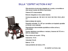 Silla de aluminio plegable electronica