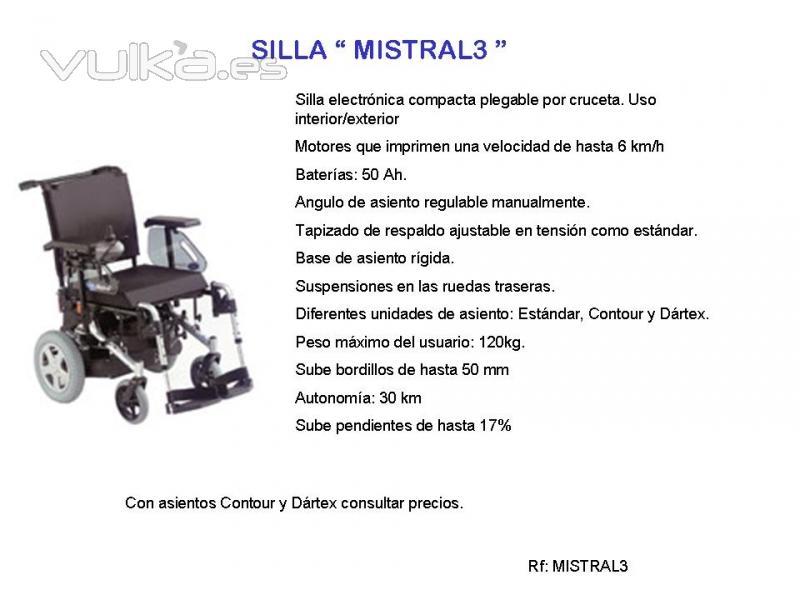 SILLA ELECTRNICA MISTRAL 3