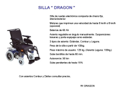 Silla electrnica chasis fijo dragon