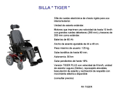 Silla electrnica chasis fijo tiger