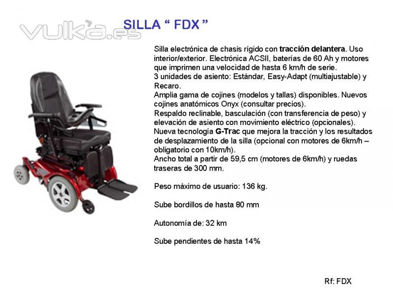 SILLA ELECTRNICA TRACCIN DELANTERA FDX