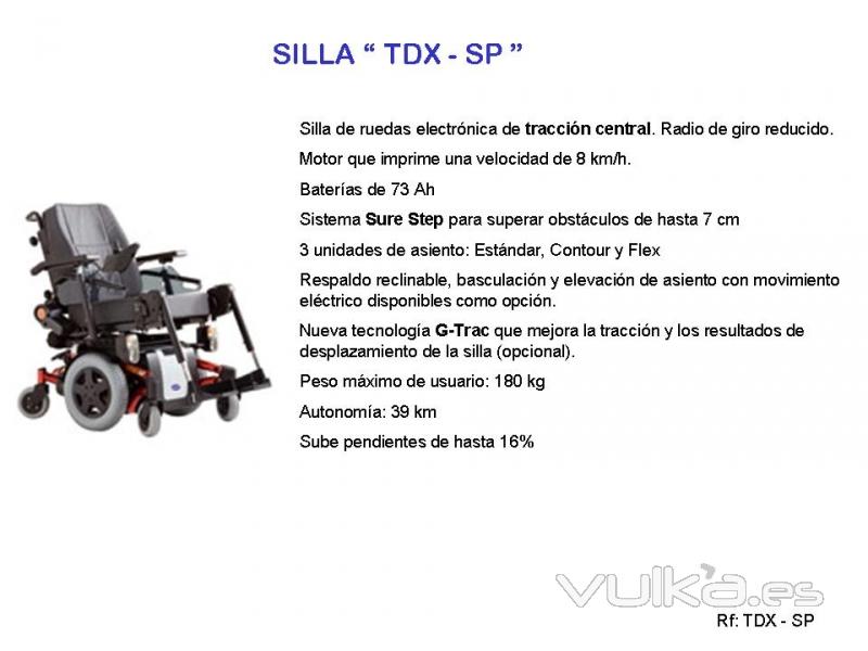 SILLA ELECTRÓNICA TRACCIÓN CENTRAL TDX