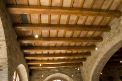 Baldosa manual flameada para techo rustico