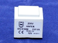 Transformador Encapsulado 230V/12V 2,8 VA