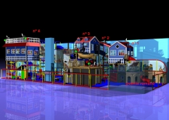 Render 3d de juego tematizado para centro de ocio mirdiff (dubai) ´10