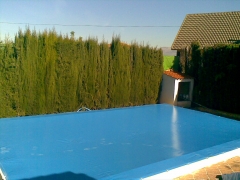 Tapa para piscina.