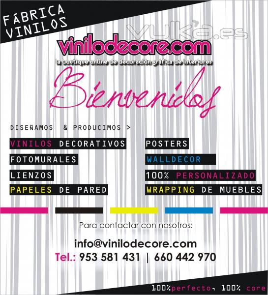 promo vinilodecore.com | vinilos decorativos | fotomurales | lienzos