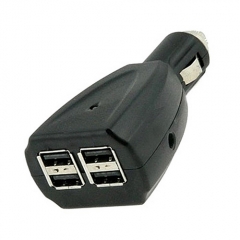 Adaptador cargador usb con 4 puertos usb, para mechero coche ref sakcc2