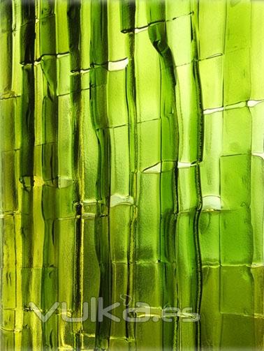 Panel de vidrio de botella fundido