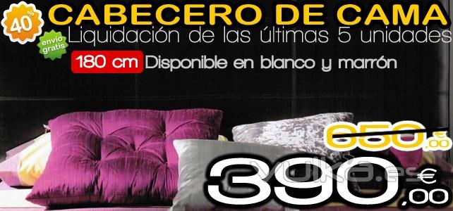 Cabecero de cama con un 40% de descuento