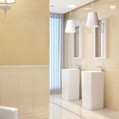 Serie helios 25x75, paredes de bao, revestimiento color crema/beige