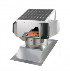 Grupo eolico-solar con base para cubierta de 0% a 30% inclinacion