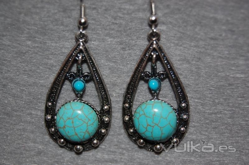 Pendientes perla turquesa a 4.95 EUR