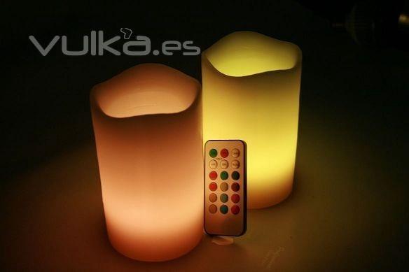 Velas led colores en LineaBao.com