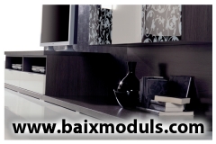 Comedor moderno en blanco y roble