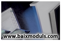 Comedor moderno con detalles de iluminacion con leds